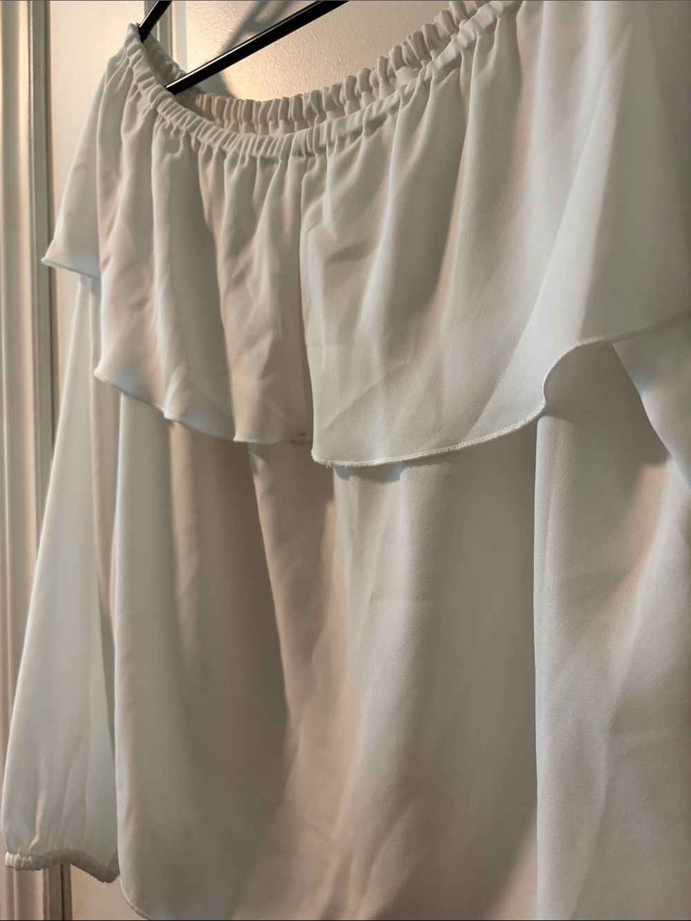 Wilfred Cream Off-Shoulder Ruffle Top - Picture 5 of 5